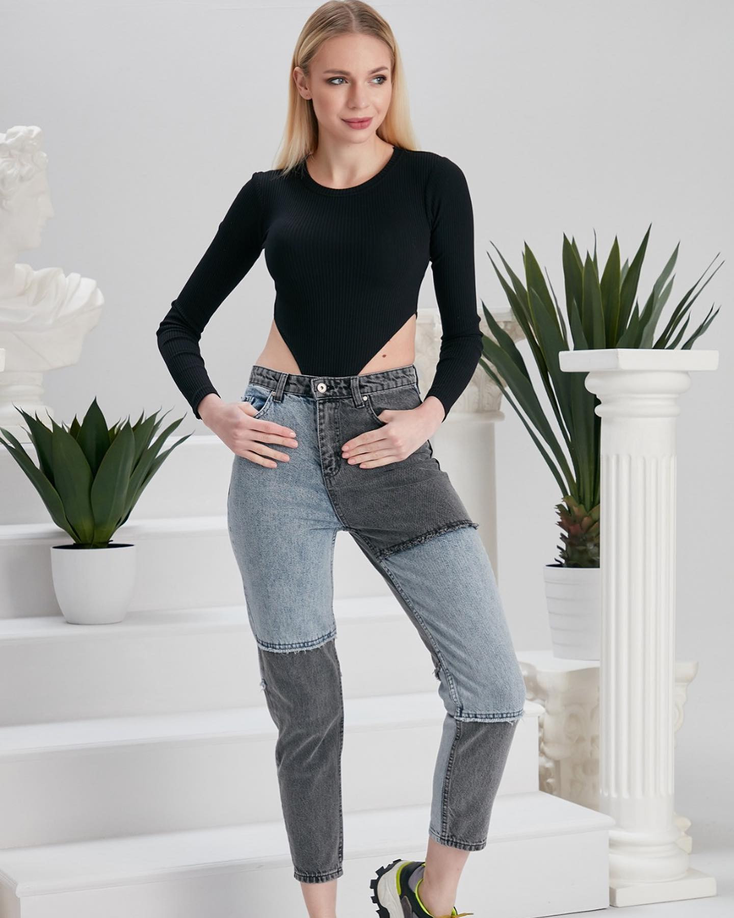 Pink Pony Kadın Mom Fit Jean