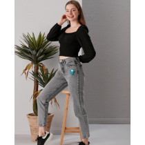 Pink Pony Yüksek Bel Mom Fit Jean