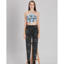 Pink Pony Kadın Yüksek Bel Mom Fit Jean