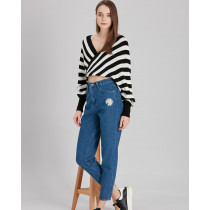 Pink Pony Kadın Yüksek Bel Mom Fit Jean