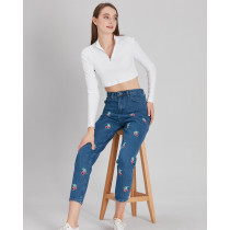 Pink Pony Kadın Yüksek Bel Mom Fit Jean